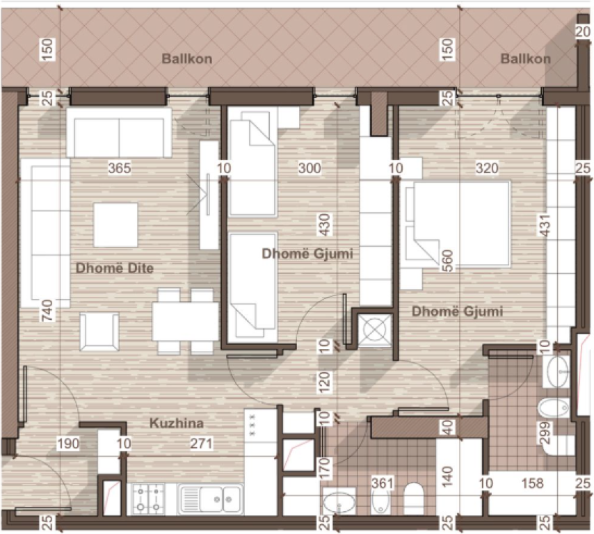 🏡 VENDESI APPARTAMENTO 2+1+2 – UNIVERS CITY (VICINO A QTU)