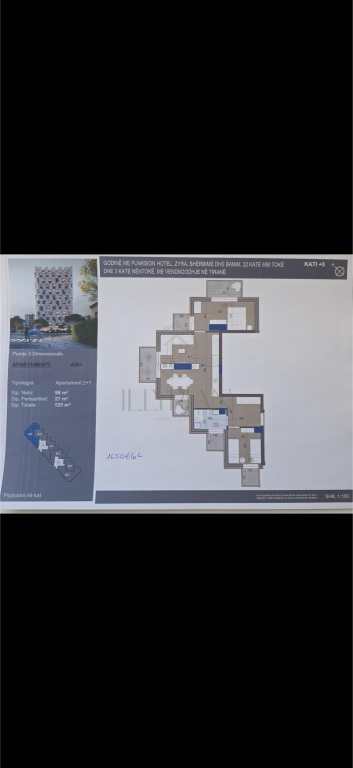 Appartamento Moderno 2+1 – 125 m², Piano +5 | Tirana