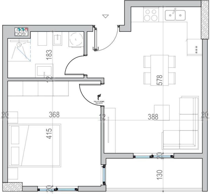 VENDESI APPARTAMENTO 1+1 GOLEM 106.000 EURO FH-70034