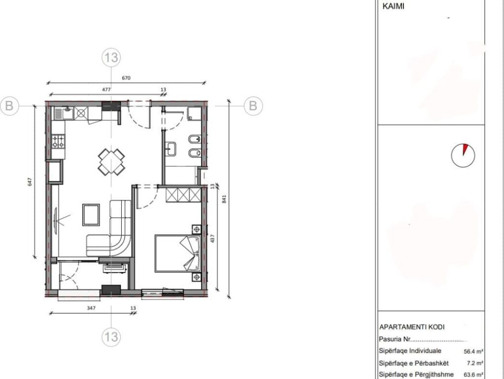 Apartment 1+1 For Sale, Ali Dem