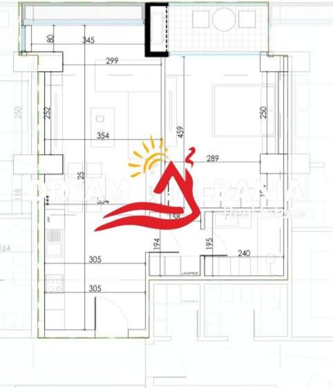 Apartment 1+1 for Sale Zogu i Zi, Near the Roundabout (ID 41111548)