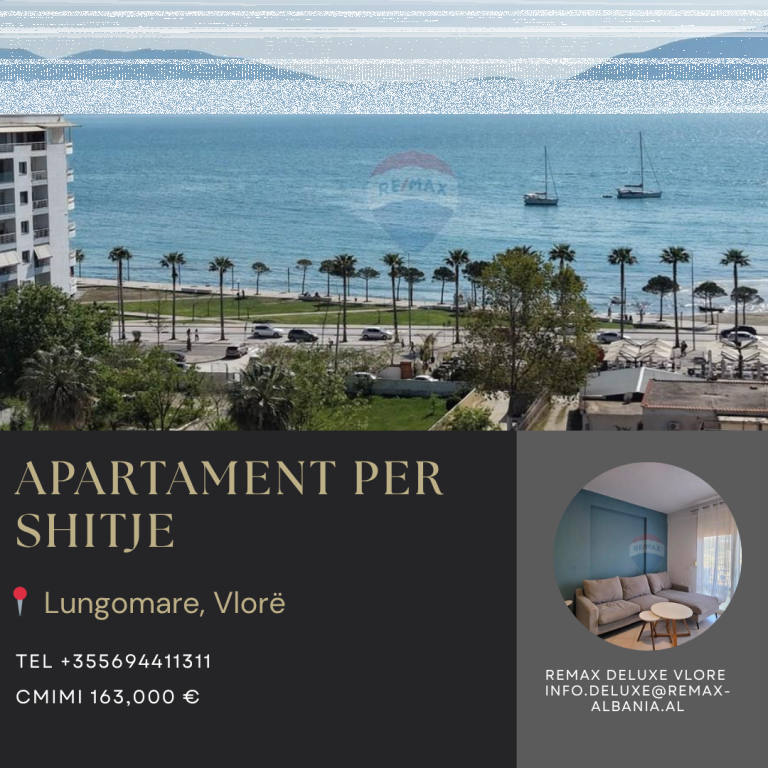 🏡 APARTMENT 1+1 FOR SALE – LUNGOMARE, VLORË