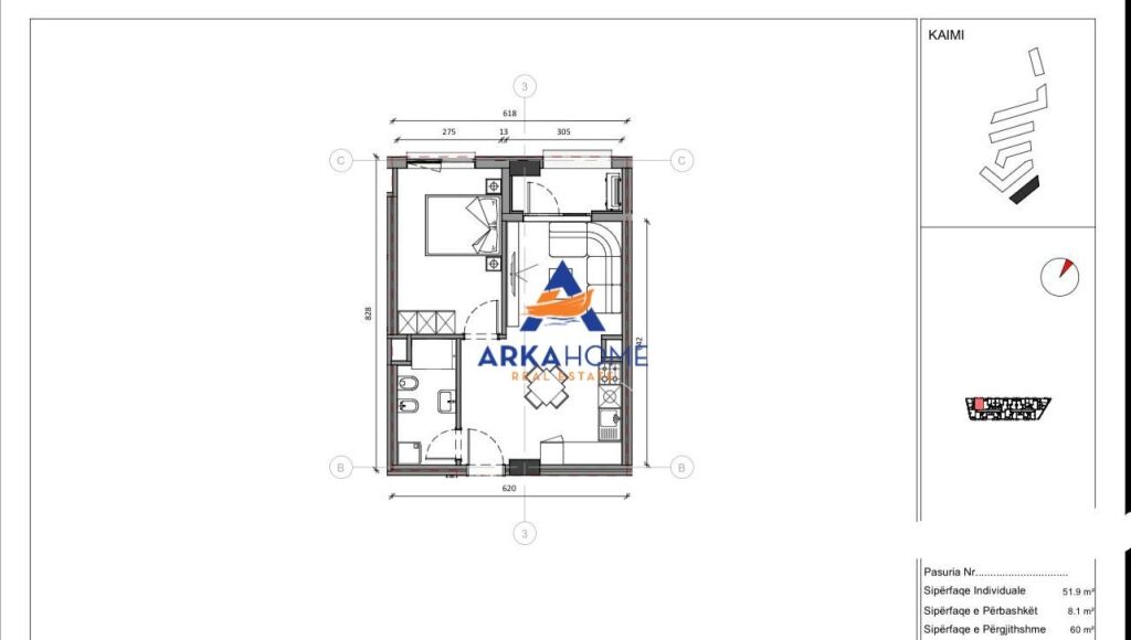 FOR SALE APARTMENT 1+1+BALCONY "ALI DEMI, KAIMI RESIDENCE" 117,000 EURO