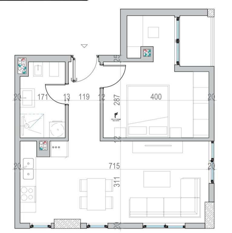 VENDESI APPARTAMENTO 1+1 GOLEM 107.000 EURO FH-70031