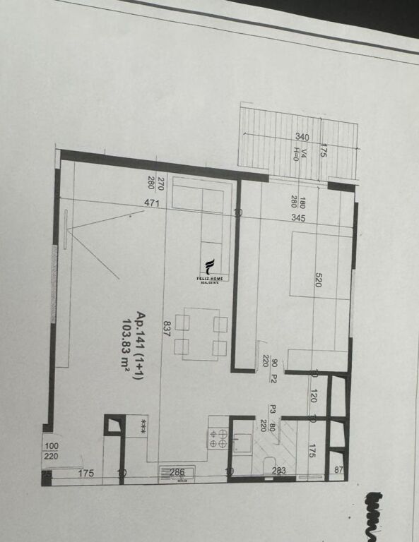 VENDESI APPARTAMENTO 1+1 ZOGU ZI 175.000 EURO FH-70049