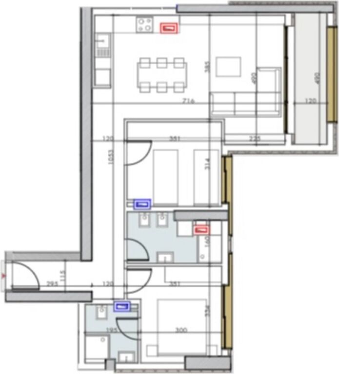 2+1 Apartment for sale! 406’000€ •Pazari i Ri