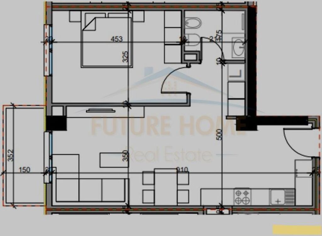 Sale, Apartment 1+1, "Aluna Residence", Paskuqan, Tirana.