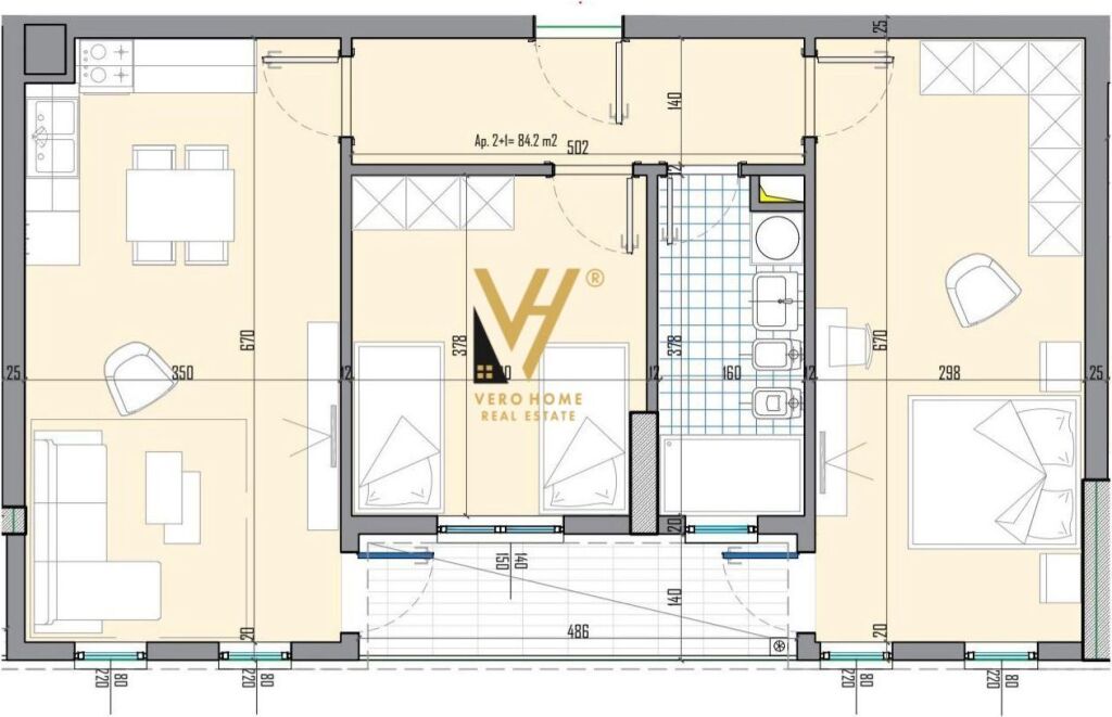 VENDESI APPARTAMENTO 2+1+BLK A UNIVERS CITY 145.000 EURO