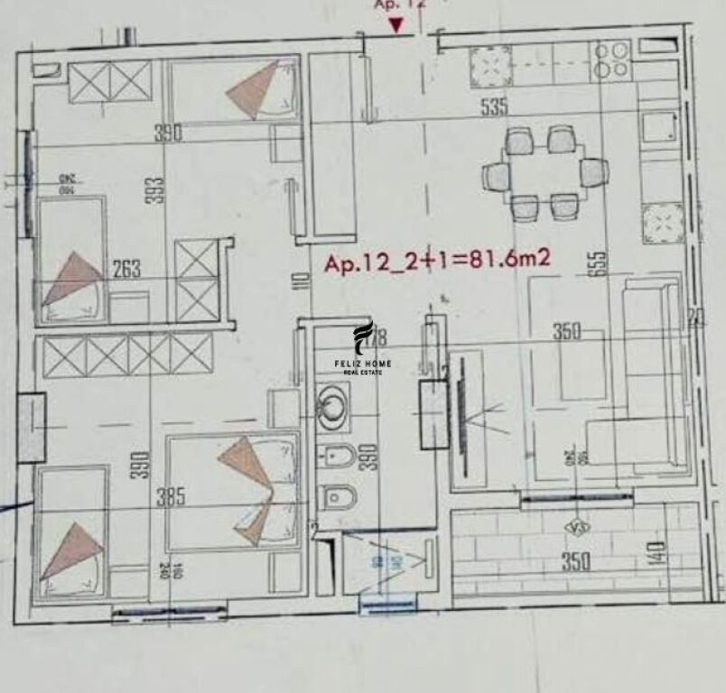 FOR SALE APARTMENT 2+1 PASKUQAN 129,000 EURO FH-70184