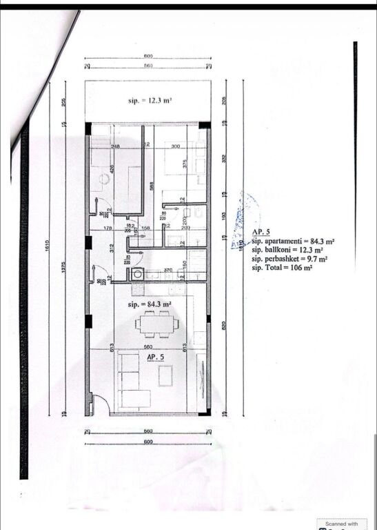 Vendita, Appartamento 2+1, Fresku, Tirana.