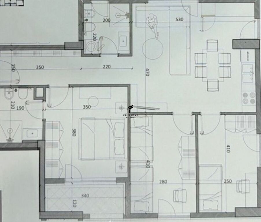 FOR SALE APARTMENT 3+1+2 KAMEZ 9,000,000 LEKE  FH-70440