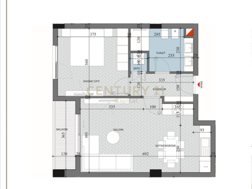 We sell 1+1 apartment at Diellon 2