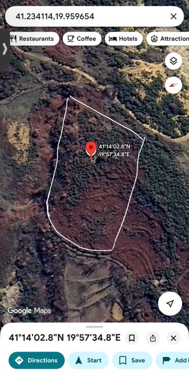 6900 m2 land for sale in Pëllumbas, Tirana !