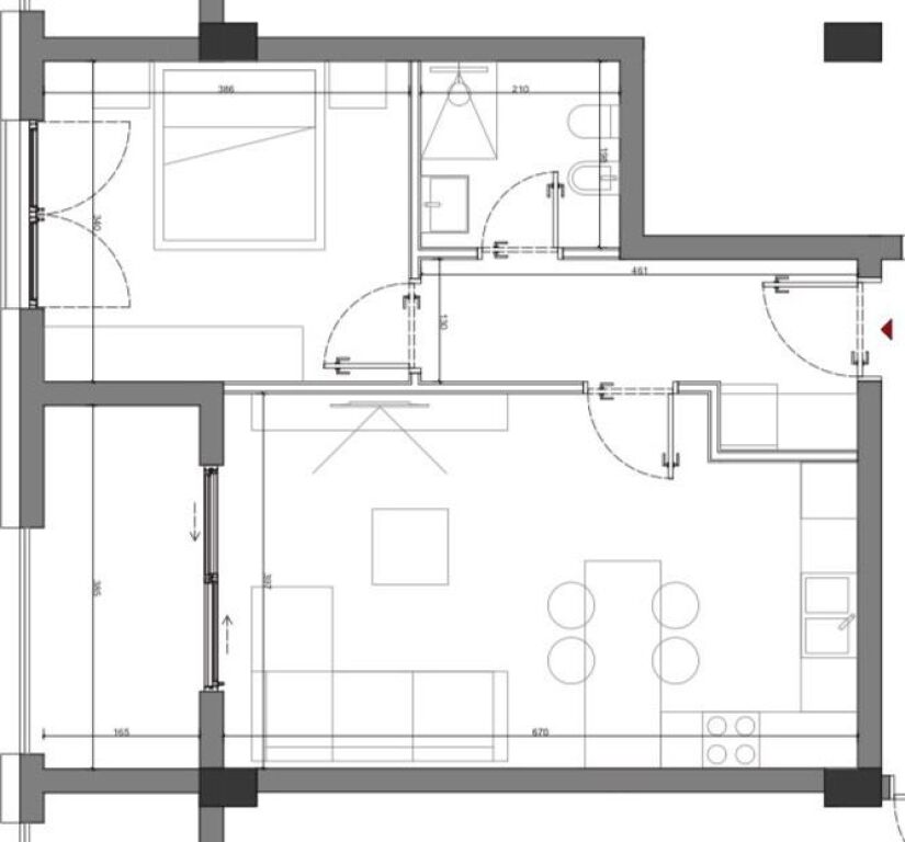 Appartamento 1+1+Parcheggio in vendita presso Sun Palase Residence a Palase.