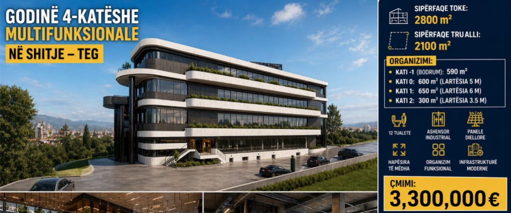 Edificio Multifunzionale di 4 Piani in Vendita – TEG