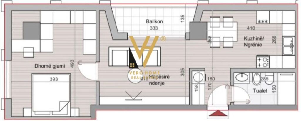 VENDESI APPARTAMENTO 1+1+BLK A HORA VERTICALE 203.000 EURO