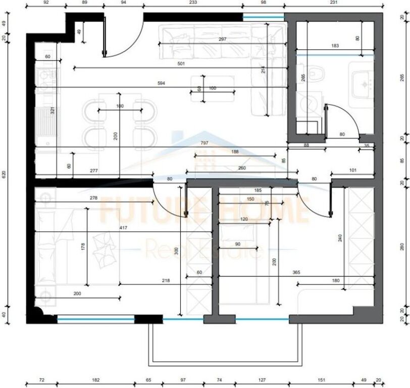 In vendita, Appartamento 2+1, Via Irfan Tomini, Tirana
