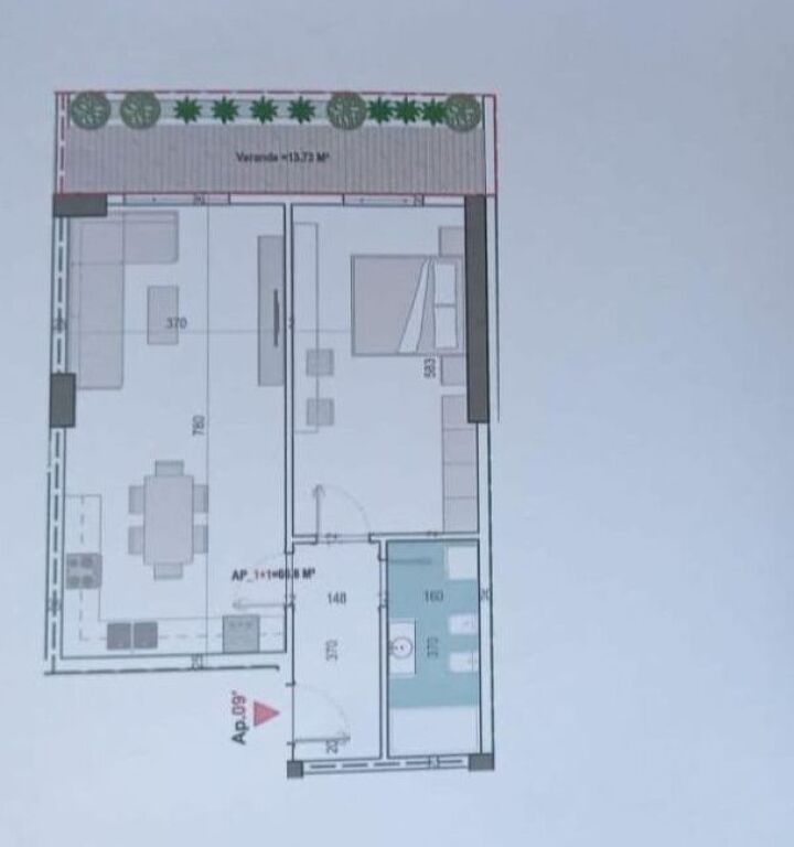 🏡 Apartment 1+1 for sale in Bushgjoka