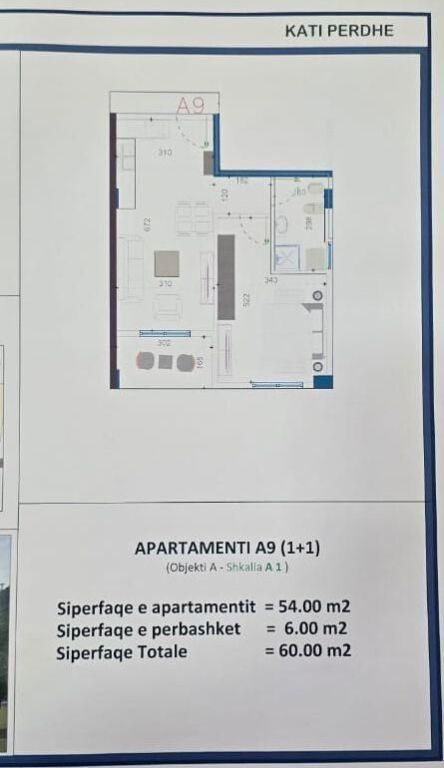 Apartment 1+1 60m2 for Sale Opportunity – Oriental Residence, Golem 🌴