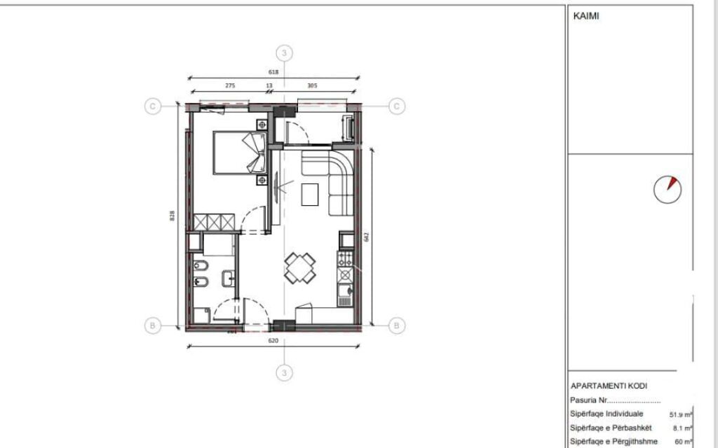 Apartament 1+1 Ne Shitje, Ali Dem