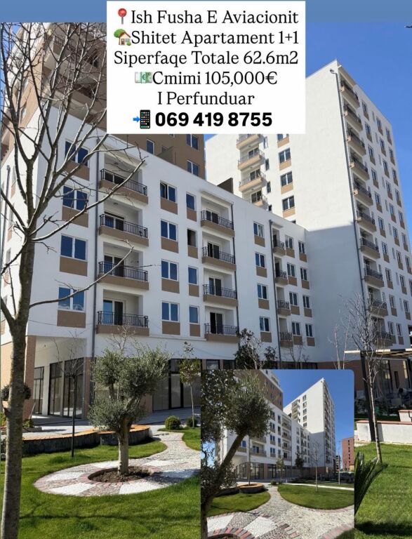 ✨Shitet Apartament 1+1 | 📍Ish Fusha e Aviacionit
