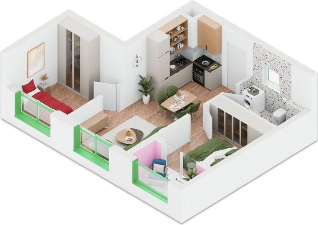 Vendo appartamento 2+1 presso la Residenza Nokia, Ali Demi. Il miglior prezzo nella zona, possibilità di finanziamento fino all'80% del valore