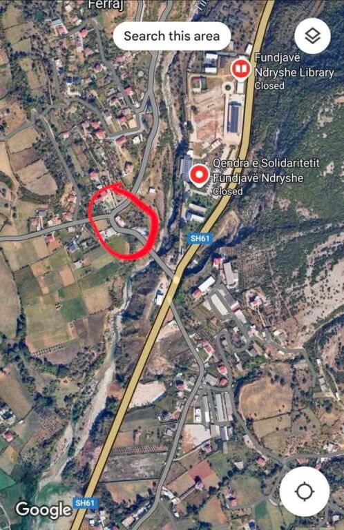 LAND FOR SALE 3000 M2 + 2-STOREY BUILDING - ARBERI ROAD, FERRAJ