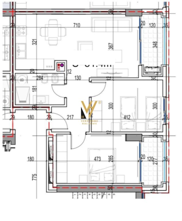 VENDESI APPARTAMENTO 2+1+2BLK A LUNGOMARE 267.000 EURO