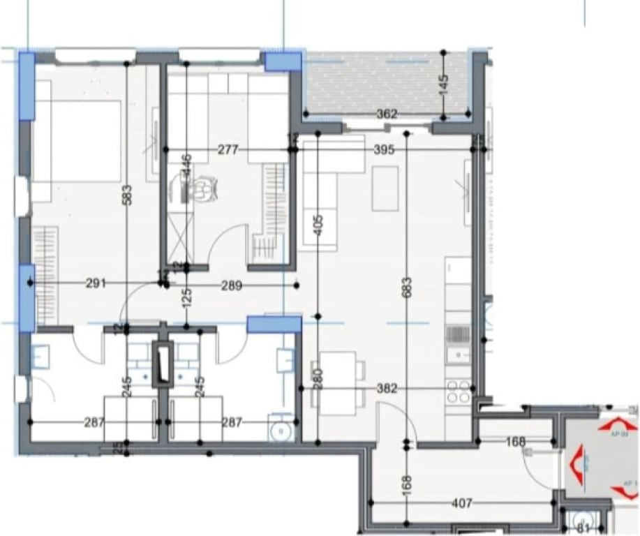 IN VENDITA APPARTAMENTO 2+1 – Belfiore Residence 2, Paskuqan