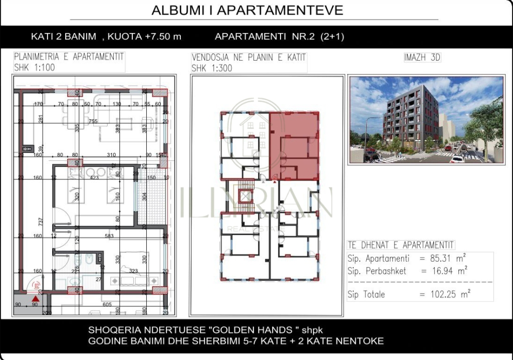Modern Apartment 2+1 in Paskuqan – Space, Comfort and Secure Investment