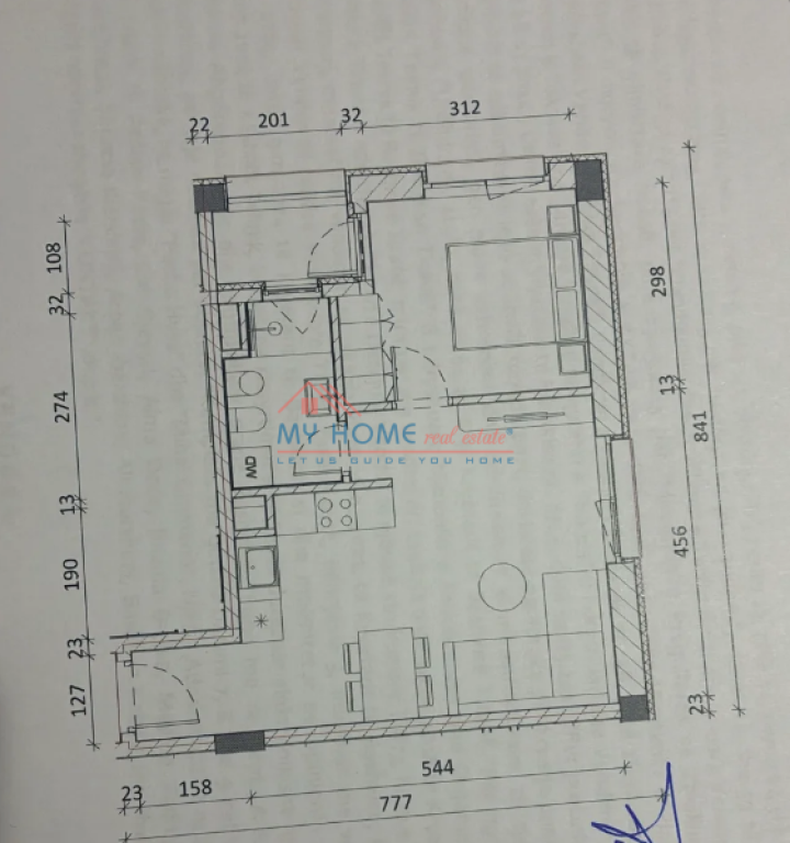 Apartment 1+1 for Sale Ali Demi Tirana