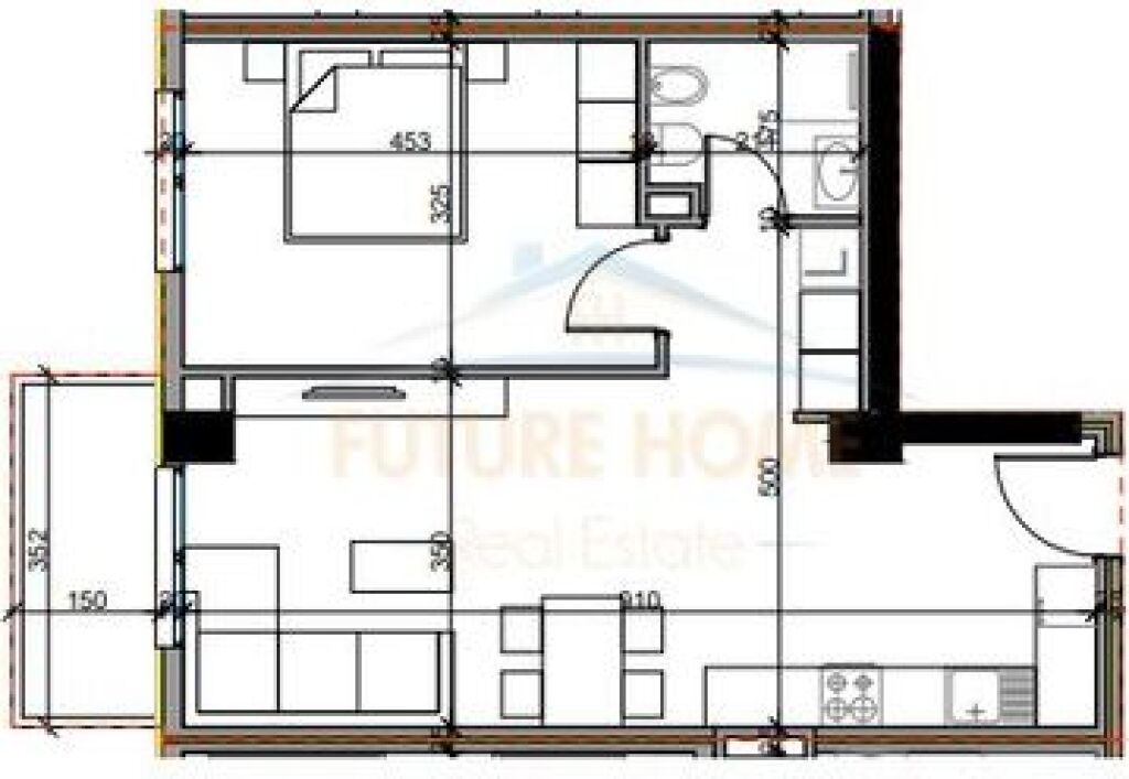 For sale, Apartment 1+1, "Aluna Residence", Paskuqan, Tirana.