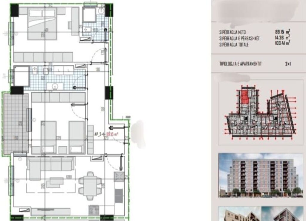 APPARTAMENTO IN VENDITA NELLA ZONA DI KAMZA CON RATE E CON CREDITO BANCARIO