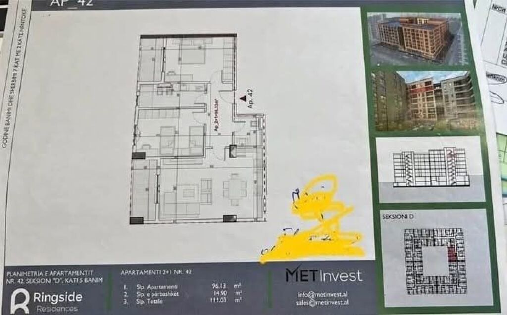 FOR SALE APARTMENT 2+1+2 - RING SIDE , PASKUQAN