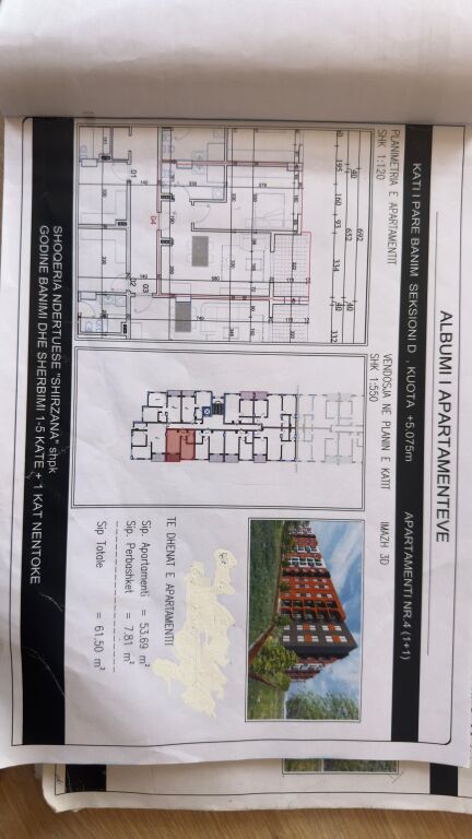 Apartment 1+1 for sale Paskuqan