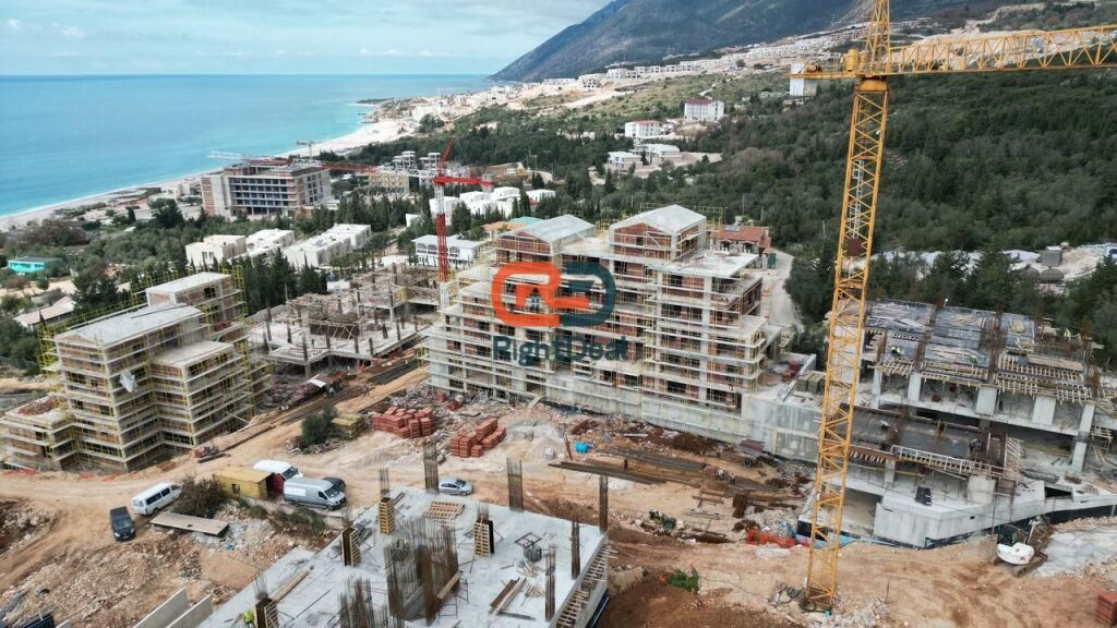 Clearing Opportunity! At Square Village Complex, In Dhermi, Apartment 2+1+ Veranda For Sale!!!