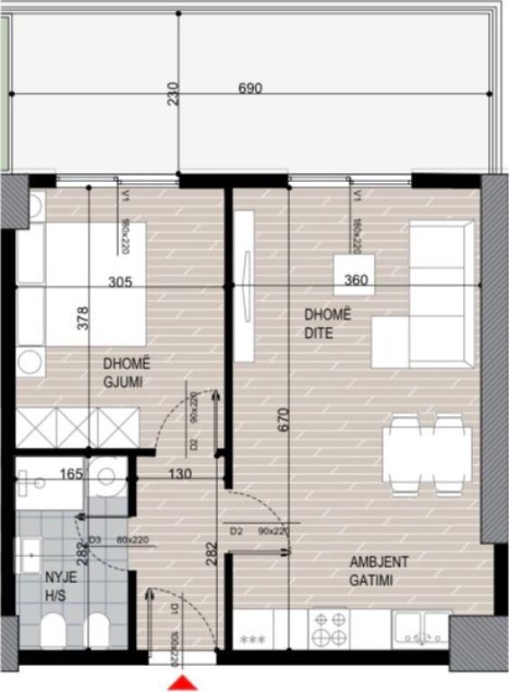 ✨Apartment 1+1 for Sale 📍Former Aviation Field, Pepa