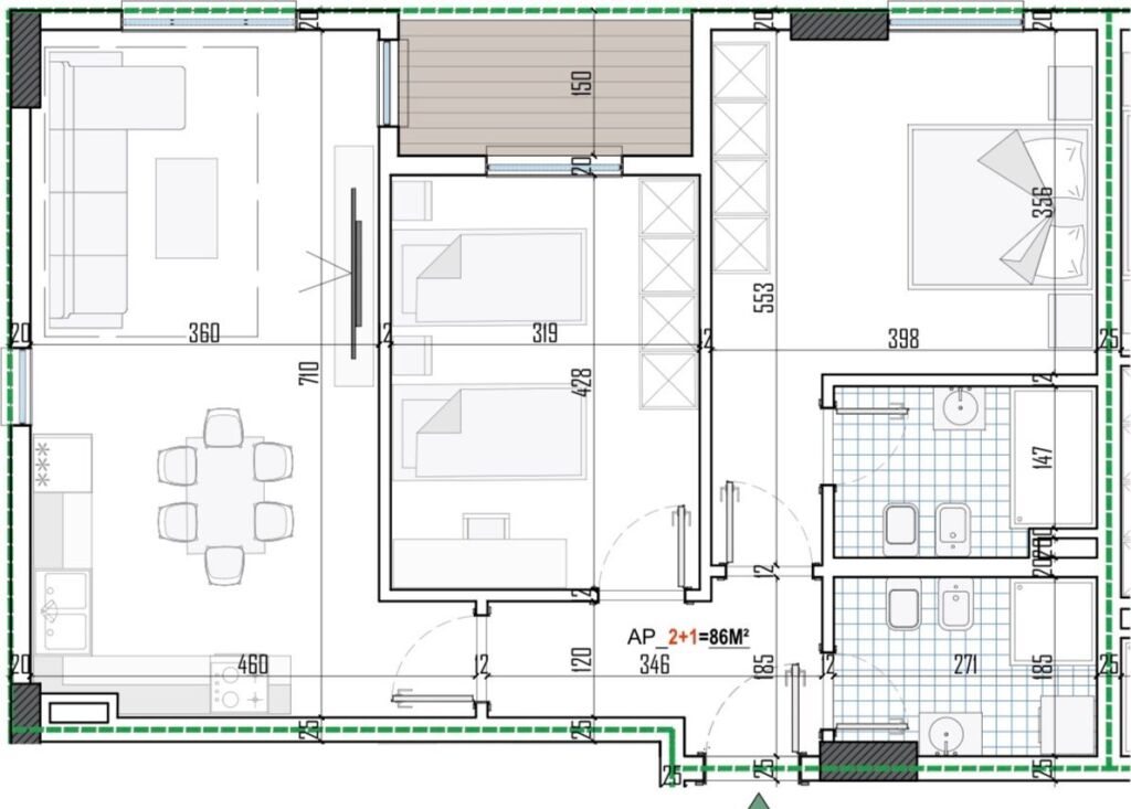 ✨Shitet Apartament 2+1 📍Paion Residence, Paskuqan
