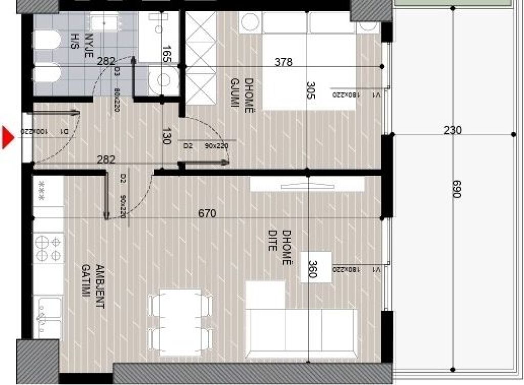 🔥 Apartment 1+1 with Veranda for Sale near Fusha e Aviacionit – New Complex!🔥