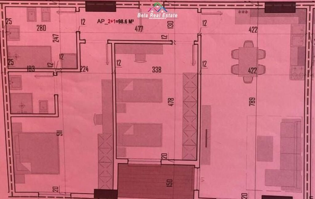 Apartment For Sale 2+1 In Paskuqan (ID B120848) Tirana