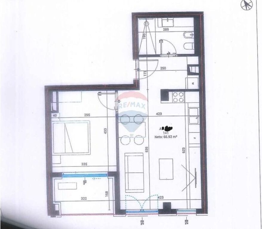 Jon/Apartament 1+1 me parkim në shitje Square Village
