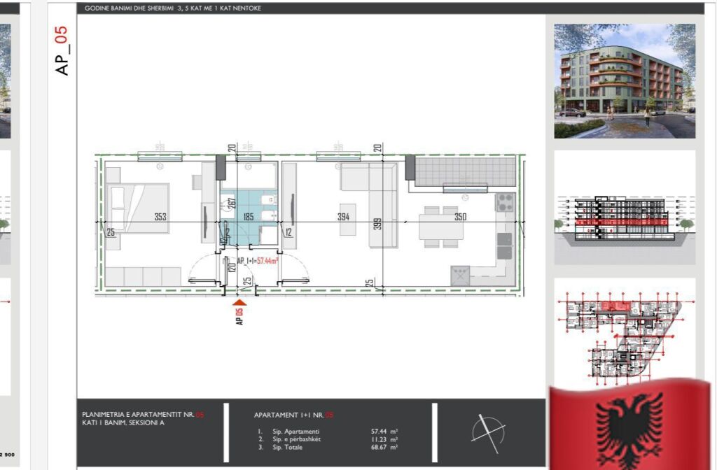 Apartment 1+1 for sale, Pakuqan!