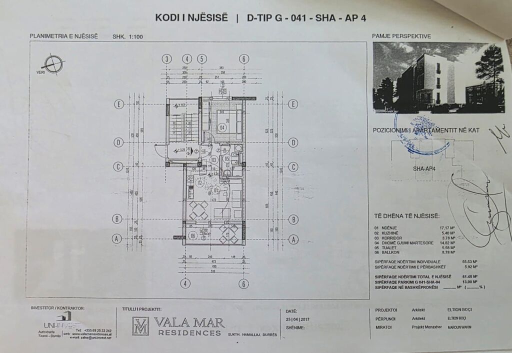 Appartamento 1+1 in vendita a Valamar, Baia di Lalëz