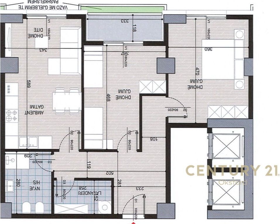 WE SELL APARTMENT 2+1+2, NEAR THE FORMER AVIATION FIELD!
