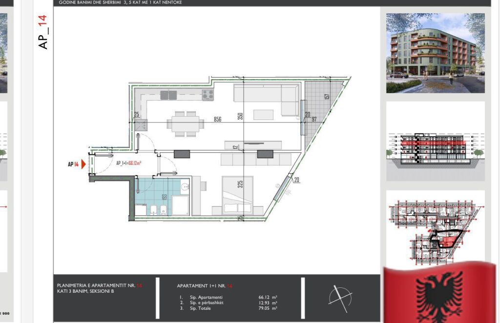Apartment 1+1 for sale, Pakuqan!