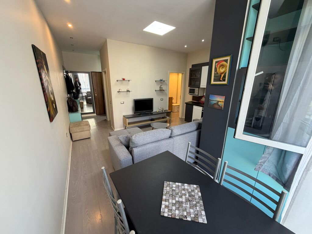 Furnished 1+1 apartment for rent  📍 Location: Elbasan Street, Pjetër Budi Street 🏢 Floor: 1 📐 Area: 60 m²  The apartment is furnished and ready for living, suitable for individuals or couples. It is located in an accessible and quiet area.  💶 Price: 600 euros/month  📞 For more information or a visit, contact us!