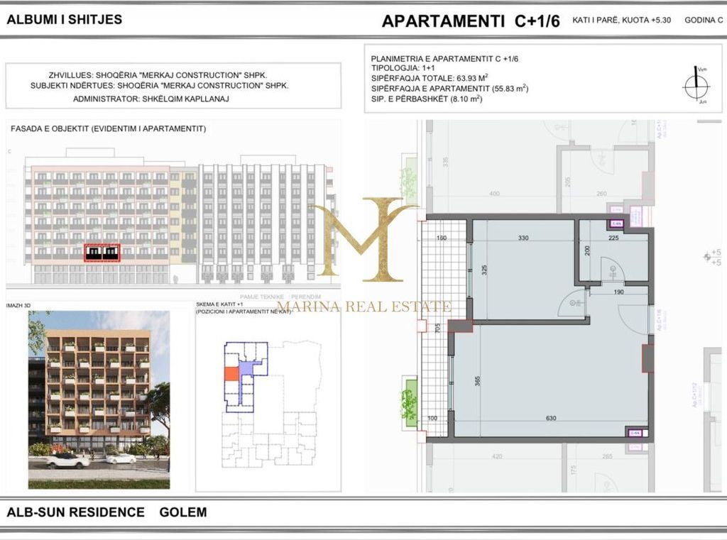 SHITET APARTAMENT 1+1 GOLEM