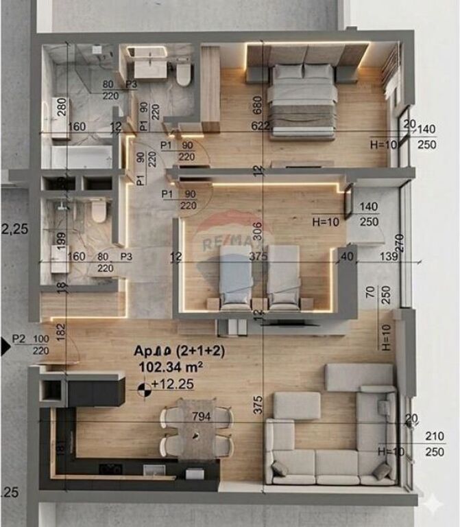 MEI's GARDEN, SHESIM APARTAMENT 2+1+2
