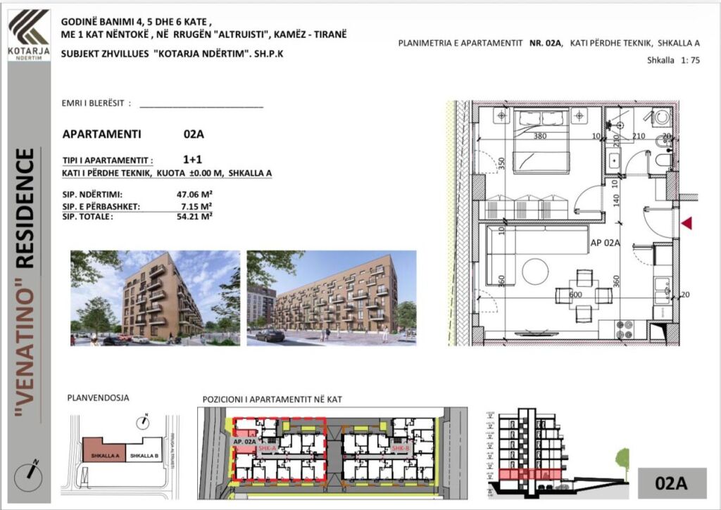 Appartamento in vendita 1+1