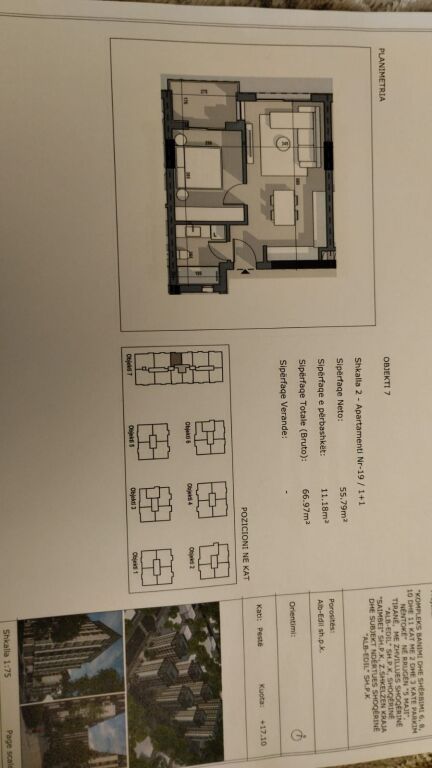 SHITET APARTAMENT 1+1 - RR. 5 MAJI, TIRANE - Widok 4